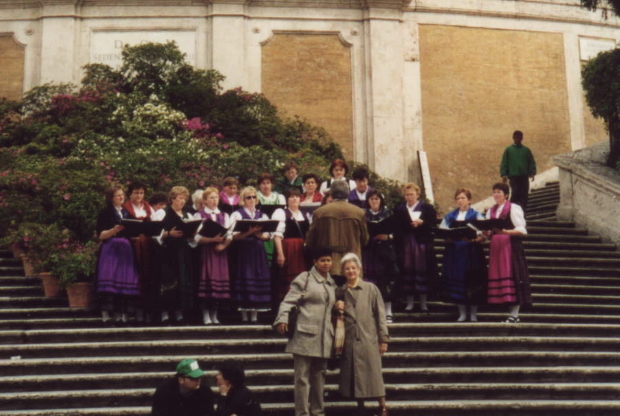 Auftritt auf der Spanischen Treppe