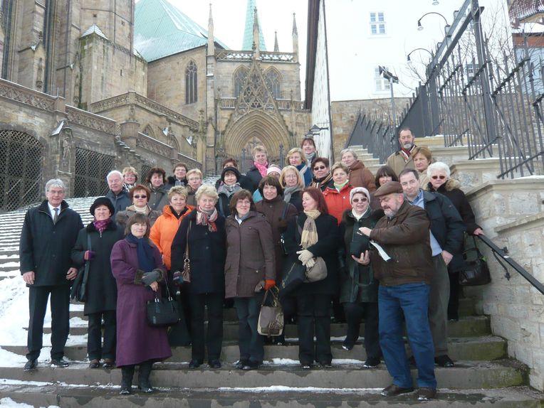 Gruppenbild am Erfurter Dom