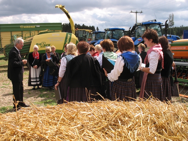 Einsingen vor dem nächsten Auftritt