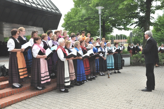 Ständchen vor der Halle